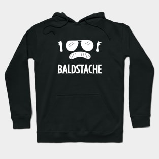 baldstache logo white Hoodie